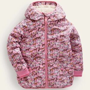 Boden Printed Sherpa Lined Anorak